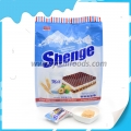 Biscuits gaufrettes au chocolat au goût de crème 